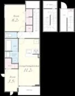 シャロームセブン平尾【3階】の間取り