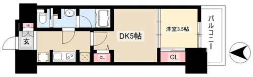 パークアクシス名古屋山王【14階】の間取り