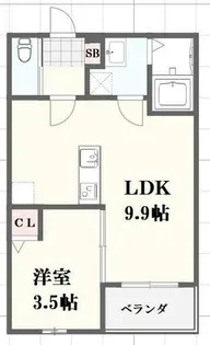 フェリーチェ浜の宮公園【3階】の間取り