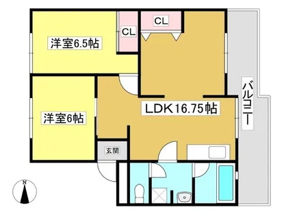 第2メゾン児玉【502号室】の間取り