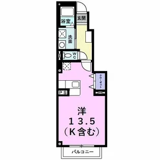 アベニュー11番館【205号室】の間取り