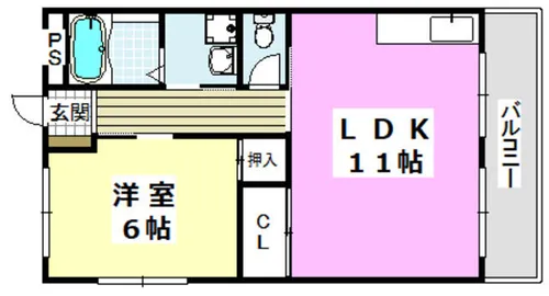 西田マンション【2階】の間取り