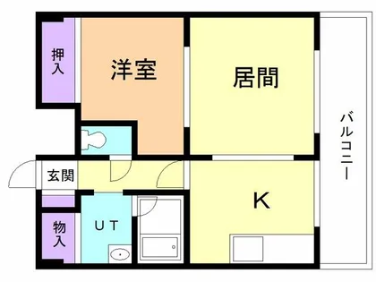 H.YamajiBuill【603号室】の間取り