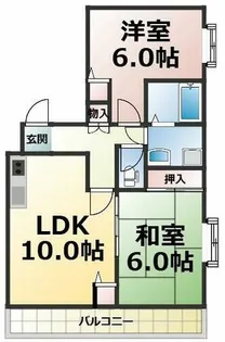 第2カニエビル【5A号室】の間取り