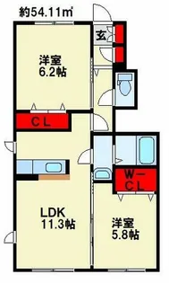 パードレス【101号室】の間取り