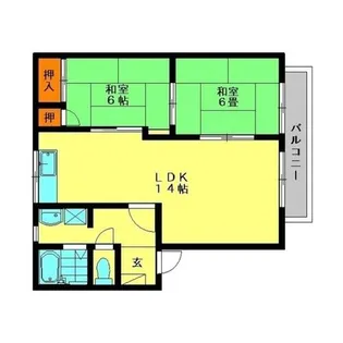 福岡県春日市須玖北7丁目【アパート】の間取り