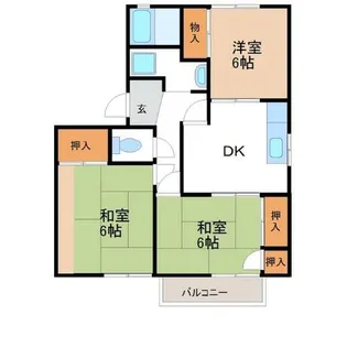 ハイツT&M【B-F号室】の間取り