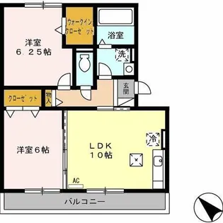 立志舎【205号室】の間取り