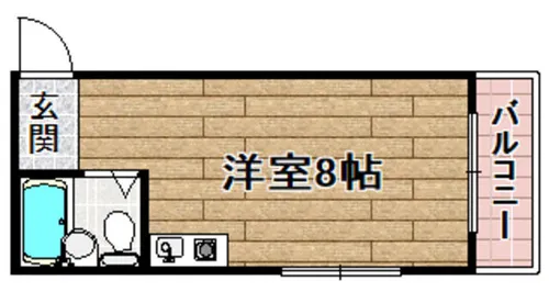 コトブキパークハイツ【101号室】の間取り