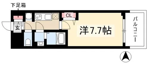 プレサンス上前津フィット【3階】の間取り