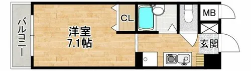 大阪府豊中市上新田2丁目【マンション】の間取り
