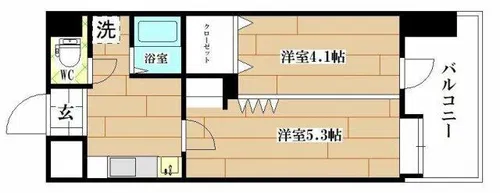 ノースステイツ幸町【4階】の間取り