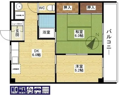ボナールタクミ【3階】の間取り