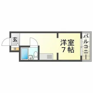 サンハイツ白鳩Ⅰ【205号室】の間取り