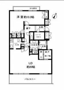 パークハイム御影ヒルズ【408号室】の間取り