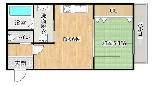 大阪府大阪市東淀川区西淡路3丁目【マンション】の間取り