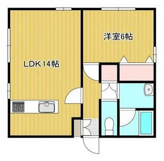 八丁平社員寮【02号室】の間取り