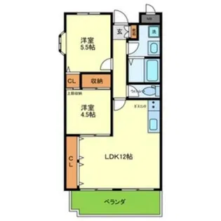 メゾンドエルGE【4階】の間取り