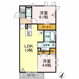 ミルキーウェイ【2階】の間取り