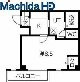 エヌエムスワサントドゥイースト【2FD号室】の間取り