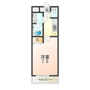 フジパレス北王子【1階】の間取り