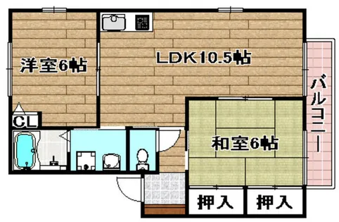 ラ・ヴィレット【1階】の間取り