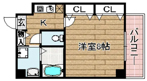 プレステージ1st【6階】の間取り