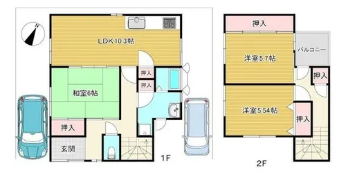 京都府京都市左京区静市市原町【一戸建】の間取り
