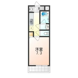 グランソレイユK&J壱番館【1階】の間取り