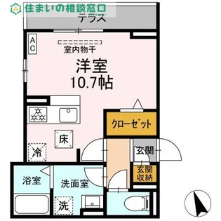 愛知県岡崎市明大寺町字西郷中【アパート】の間取り