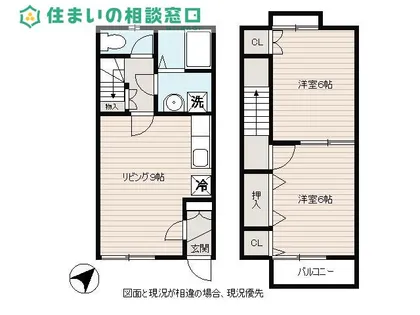 愛知県額田郡幸田町大字菱池字地蔵堂【アパート】の間取り