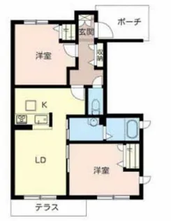 ヴィラーチェ白浜【1階】の間取り