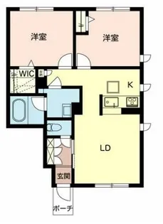 ラ グリシーヌ姫路南【1階】の間取り