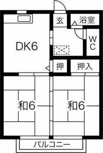 高須ハイツ【2階】の間取り