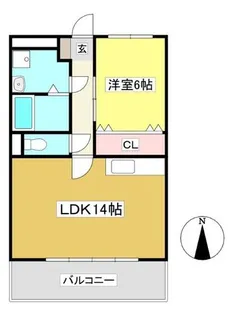 ライフイン・パストラーレ【2階】の間取り