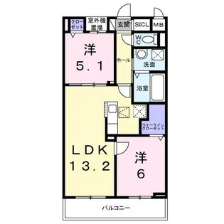 M.bonito【302号室】の間取り