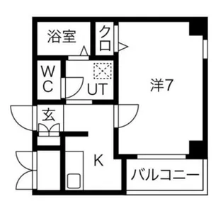 ルミエール杭全【2階】の間取り