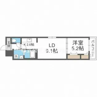 フジパレス茨木東宮町【1階】の間取り