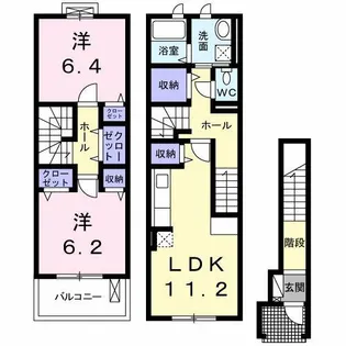 ジュビリー ハウス【2階】の間取り