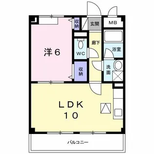 マーベラス【1階】の間取り