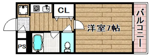 コアシティ如是【310号室】の間取り
