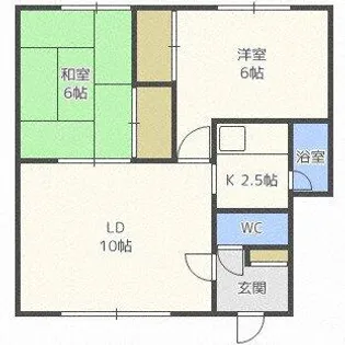 松恵ハイツ【3階】の間取り