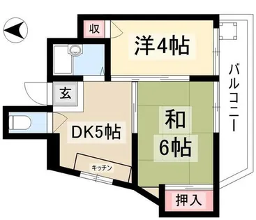 レナジア中川【2階】の間取り
