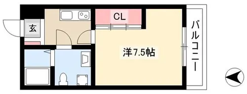アンフレーズ藤が丘【2階】の間取り