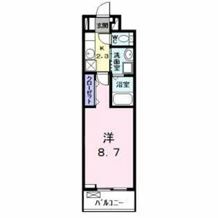 セレーノ カーサ【202号室】の間取り