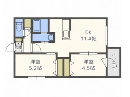 ラフィナート【2階】の間取り