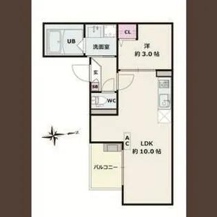 Jack moriyamaⅠ【2階】の間取り