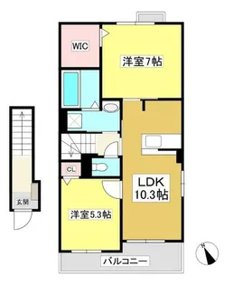 サンリット すみれ【2階】の間取り