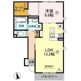 大阪府東大阪市上小阪3丁目【アパート】の間取り