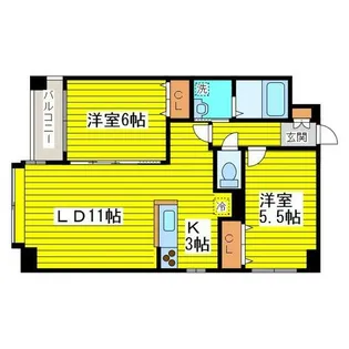 ノヴァシャトン【2階】の間取り